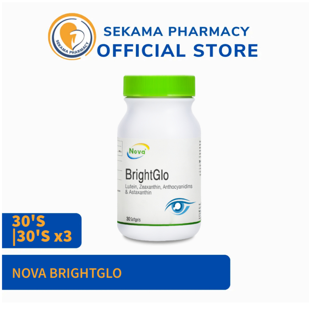 NOVA BRIGHTGLO SOFTGEL 30'S 30'S x3/BOTTLE [EXP: 08/2028] - For eyes ...