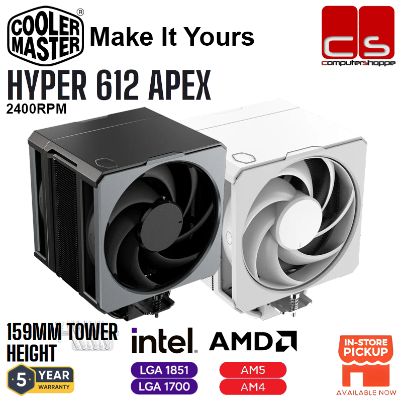 COOLER MASTER Hyper 612 APEX (BLACK / WHITE) | Shopee Philippines