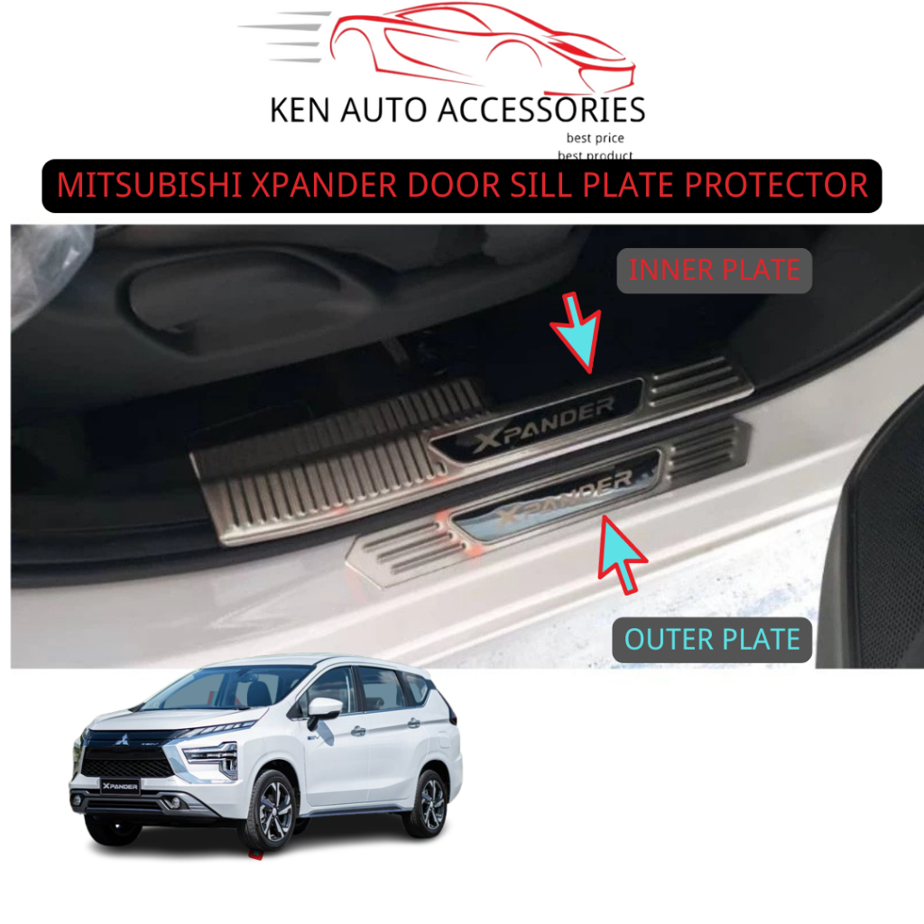 MITSUBISHI XPANDER 2024 FACELIFT SILL PLATE DOOR STEP PROTECTOR ...