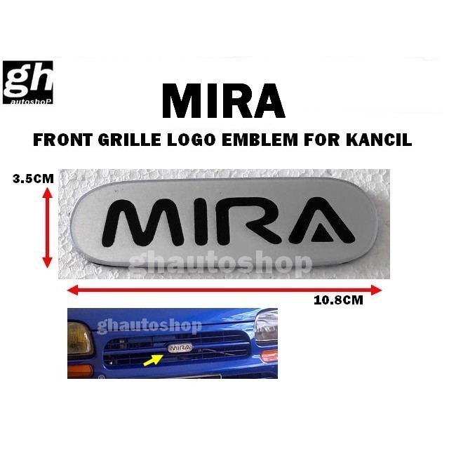 MIRA front grille logo emblem for Kancil | Shopee Philippines