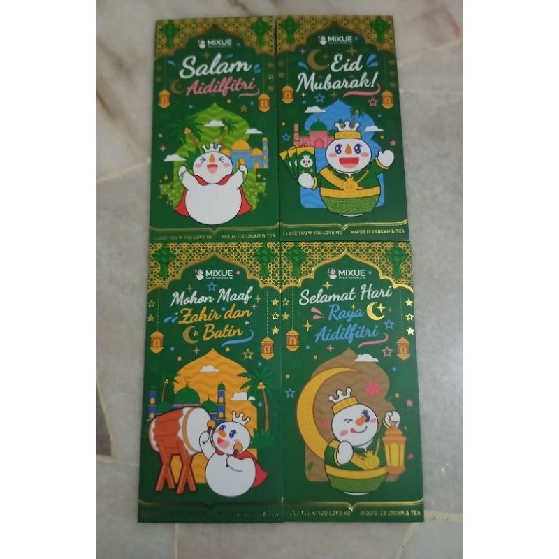 (C359A): Mixue Raya Cover 1 pack (4 pieces) | Shopee Philippines
