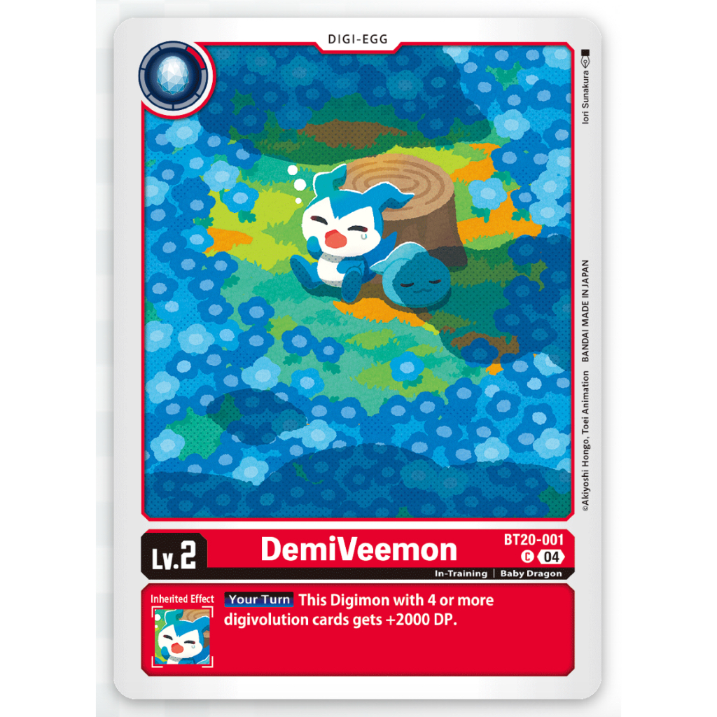 DTCG Digimon Card Game DemiVeemon C ( BT20-001 ) | Shopee Philippines