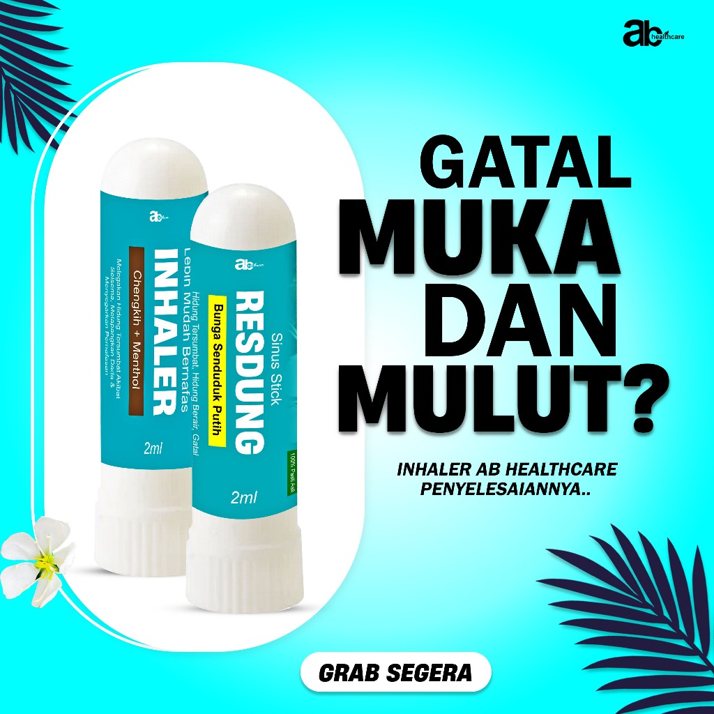 INHALER RESDUNG FLOWER WHITE SENTUK SINUS SELSEMA COUGH RESDUNG ...