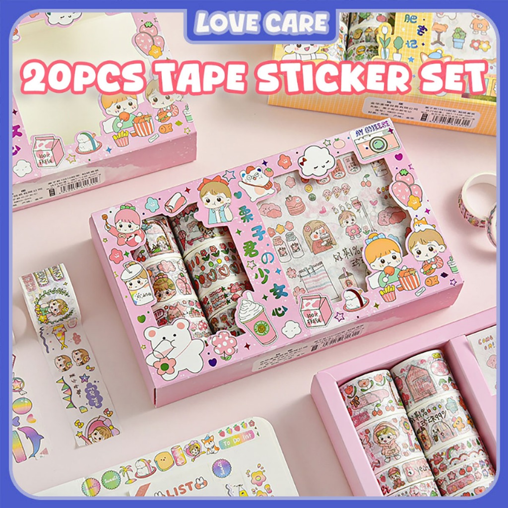 Cute Cartoon Handwork Hand Account Tape Sticker Set Souvenirs for ...
