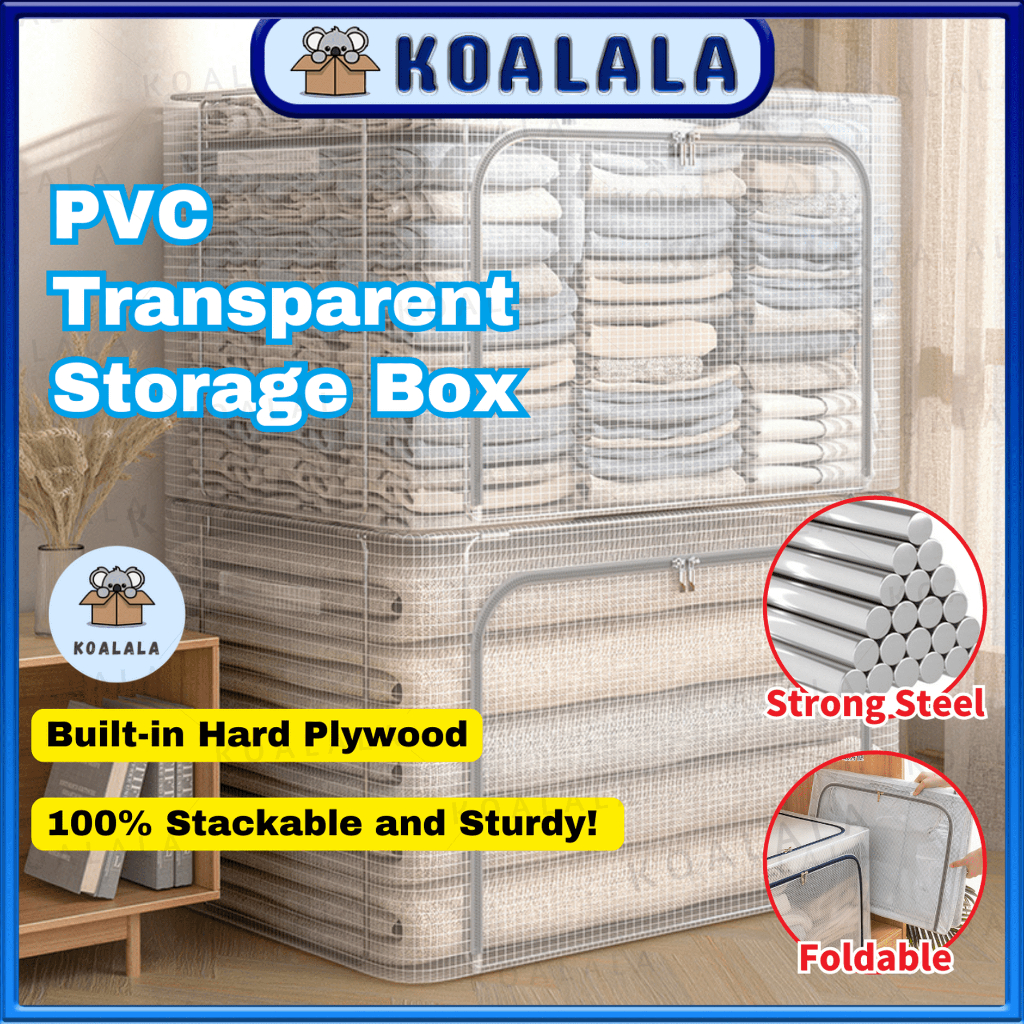 Transparent Foldable Storage Box Clothes Organizer Clothes Storage