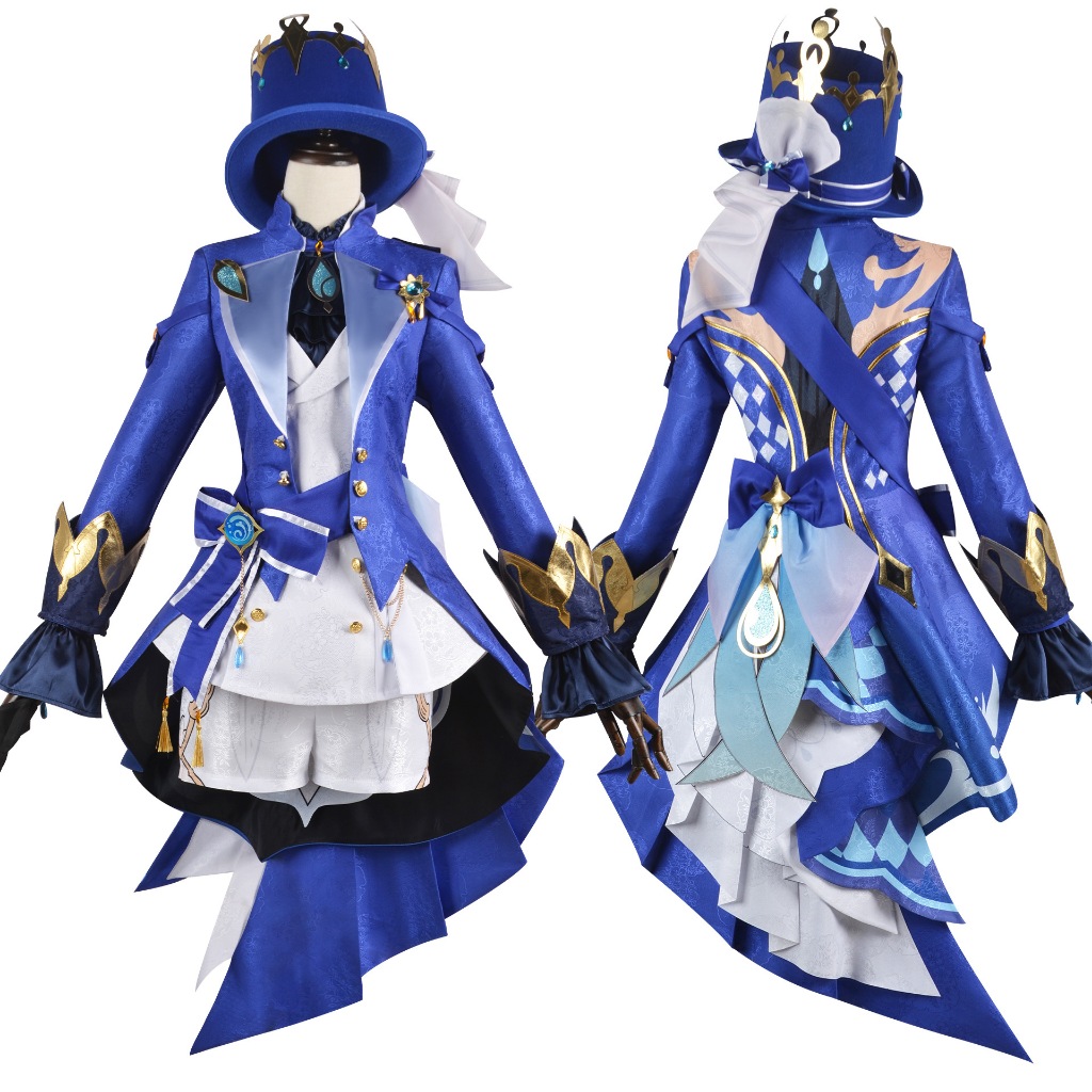 Genshin Impact Focalors Cosplay Costume Game Genshin Hydro Archon ...