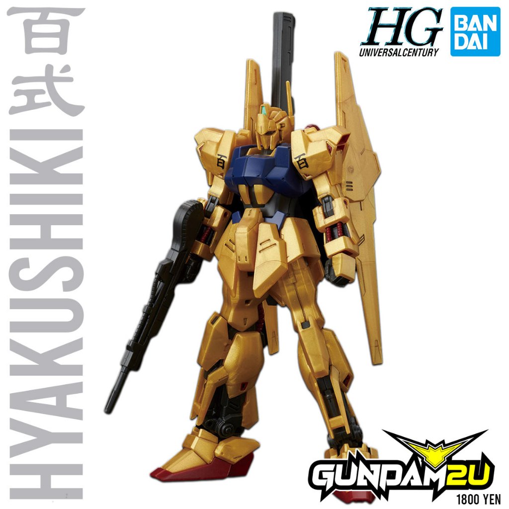 Bandai HGUC 1/144 MSN-00100 Hyaku-Shiki - Maquette Gundam à Monter, Articulé