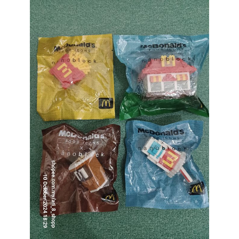 McDonald's Food Icons X Nanoblock Kawada year 2015, new | Shopee ...