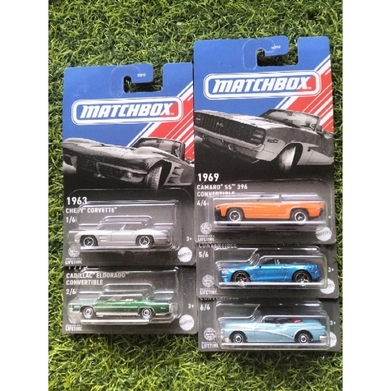 MATCHBOX 2024 MUSCLE CONVERTIBLE SERIES - CAMARO MUSTANG CHEVY CADILLAC ...