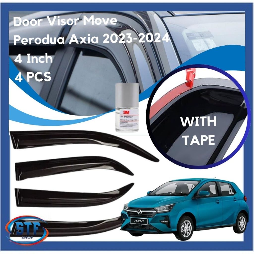 Perodua Axia ( 2023-PRESENT) Door Visor Move / Visor Injection Wind ...