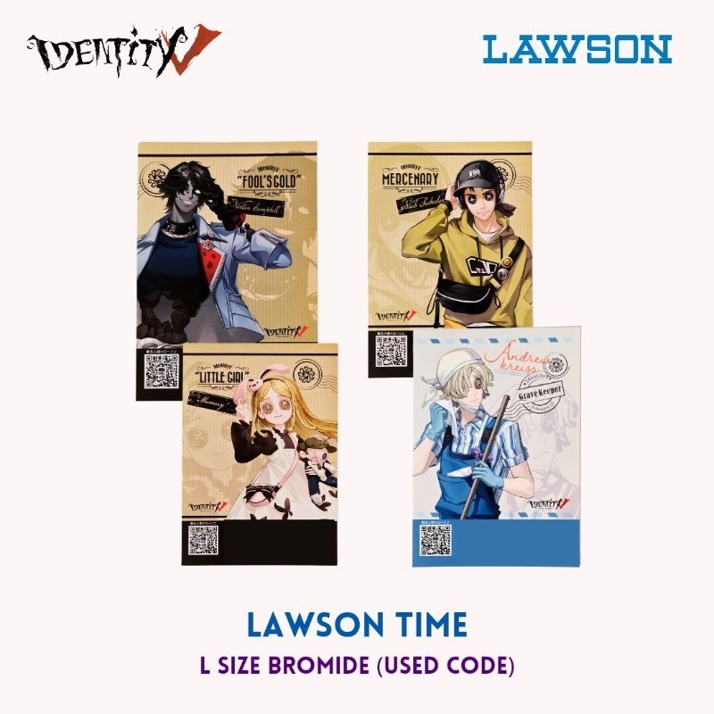 IDENTITY V x LAWSON L size Limited Bromide [USED CODE] | Shopee Philippines
