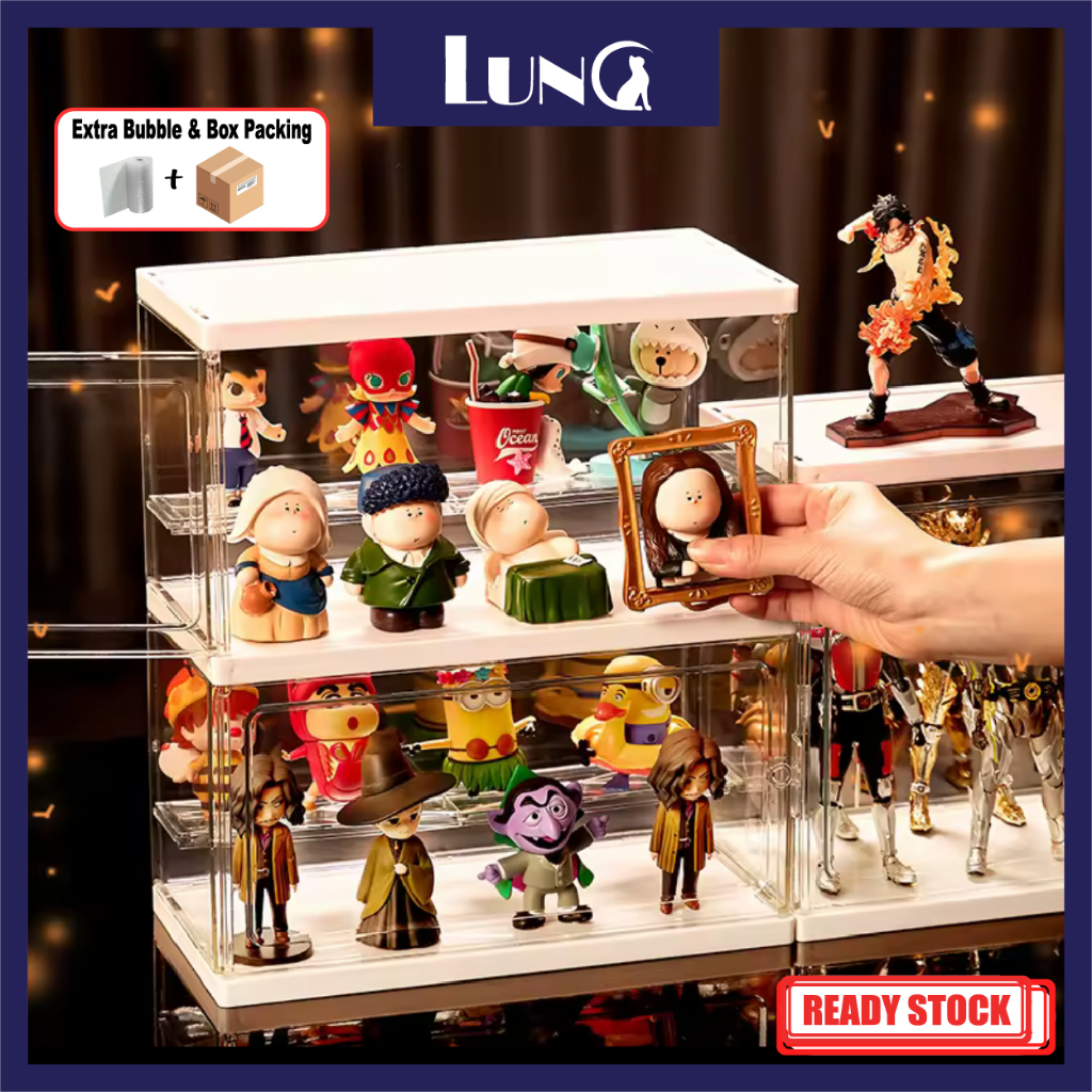 Toy Display Storage Box Transparent Case Storage Box Figure Display ...