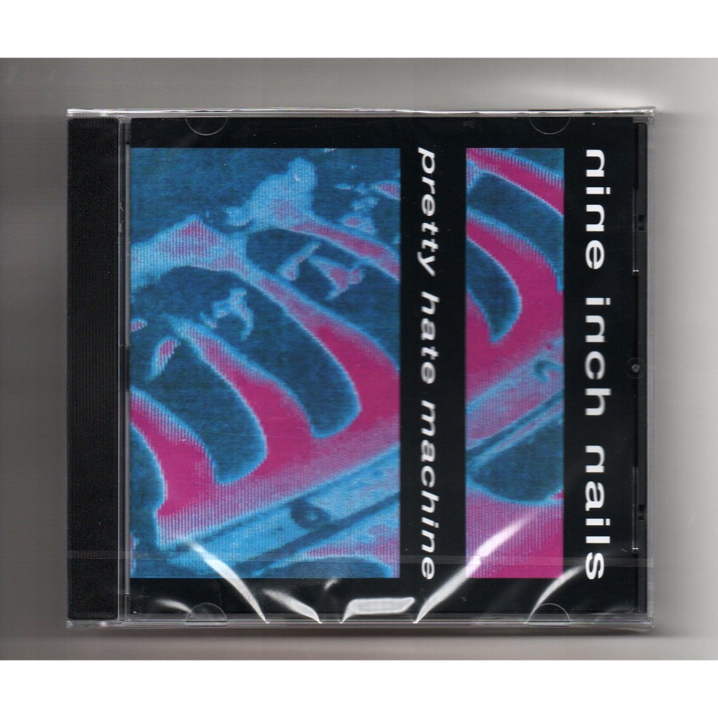 Nine Inch Nails Maglietta Ufficiale Uomo - Logo Pretty Hate Machine, Colore Nero, Vestibilità Regular, Merch Ufficiale Della Band