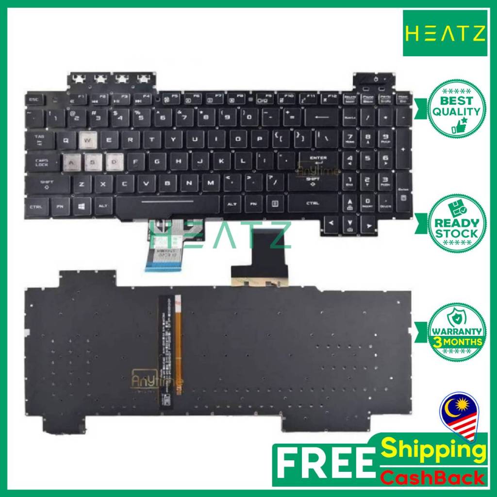 Clavier AZERTY Belge RGB Pour Asus TUF FX505G/FX505GD/FX505GE – Neuf