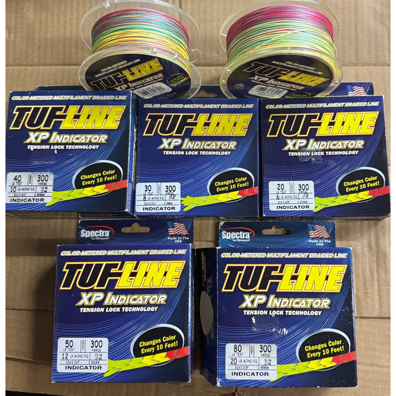 TUF-LINE XP INDUCATOR BRAIDED LINE (multi colours, 300yrd ) | Shopee ...