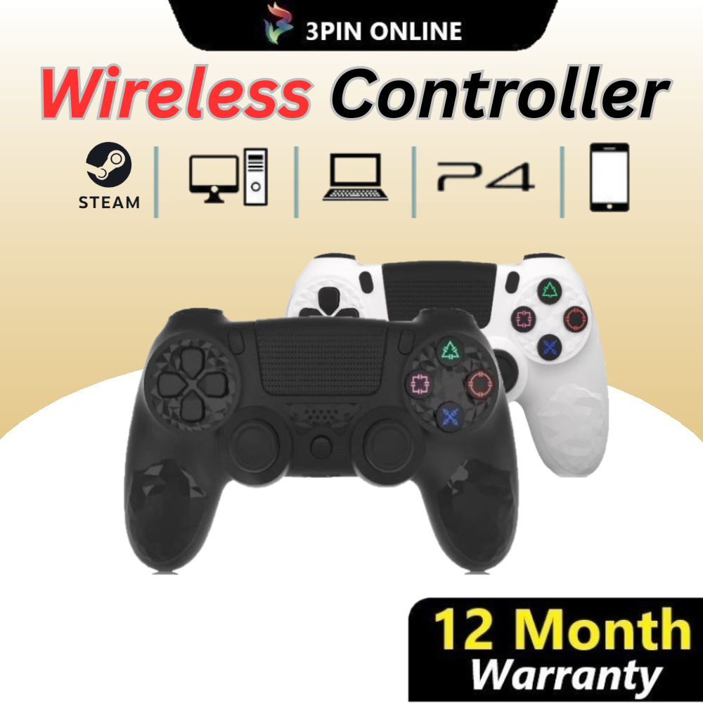 3PIN Pc Wireless Bluetooth Game Controller Joystick For Pc Ps4 ...