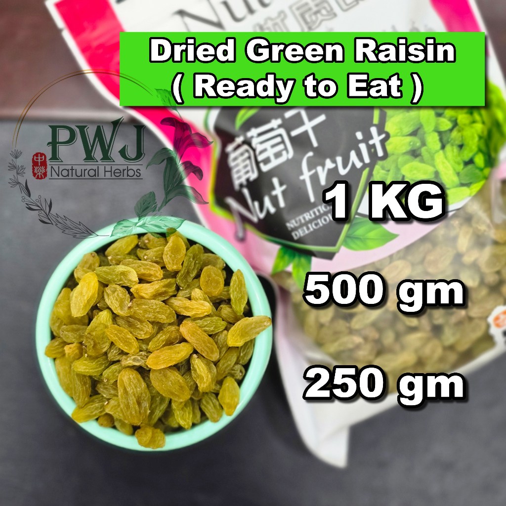 Dried Green Raisin / Kismi Hijau 绿葡萄干 (500gm & 1KG) | Shopee Philippines
