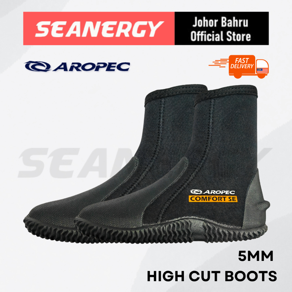 AROPEC Comfort SE Diving Boots 5mm Neoprene High Cut | Shopee Philippines
