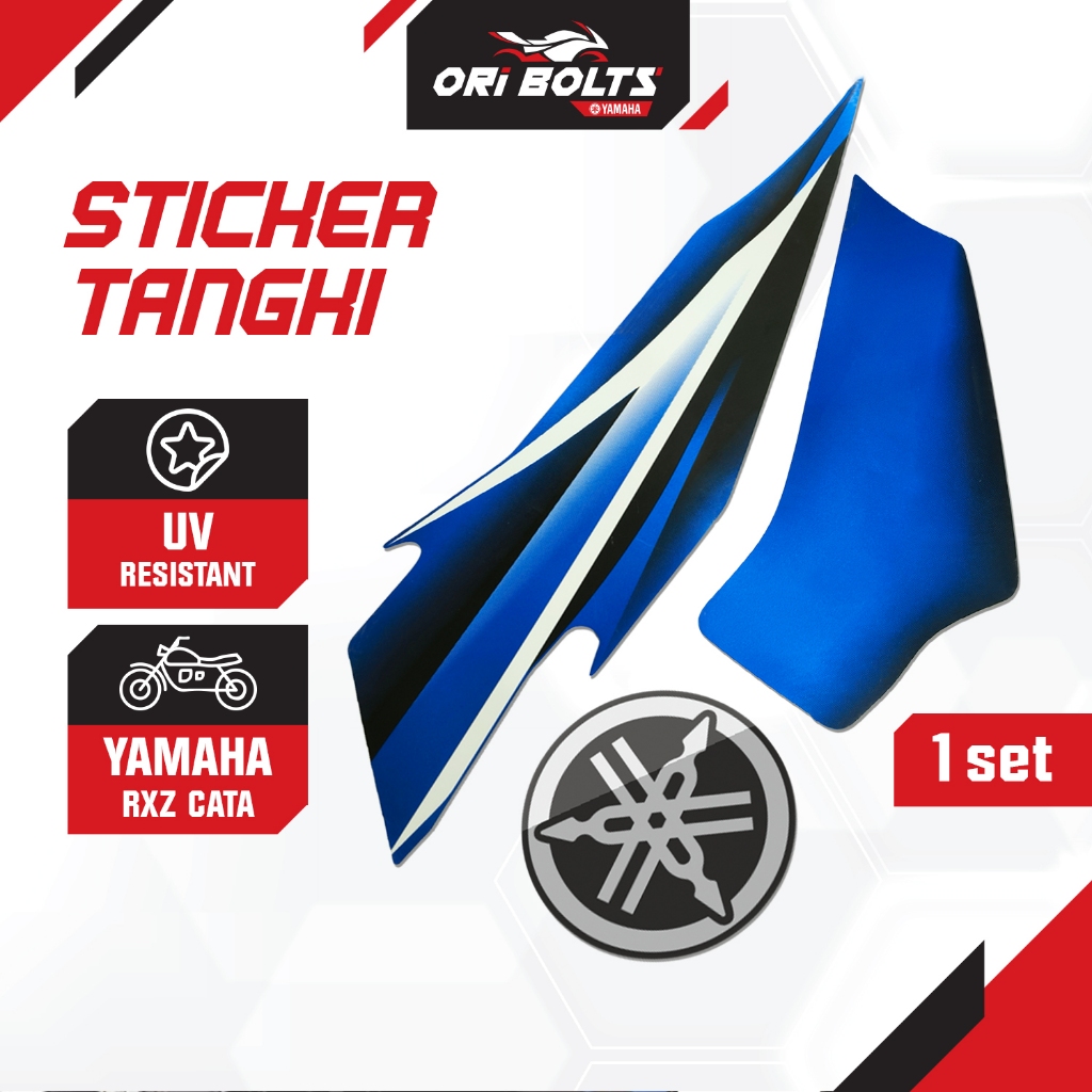 Yamaha RXZ Catalyzer Cata Graphic Sticker Lower Canoe Plow Tank ...