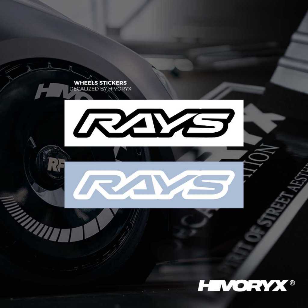 「RAYS」PERFORMANCE MODIFICATION SERIES CAR DECAL AUTOMOTIVE DIE-CUT ...