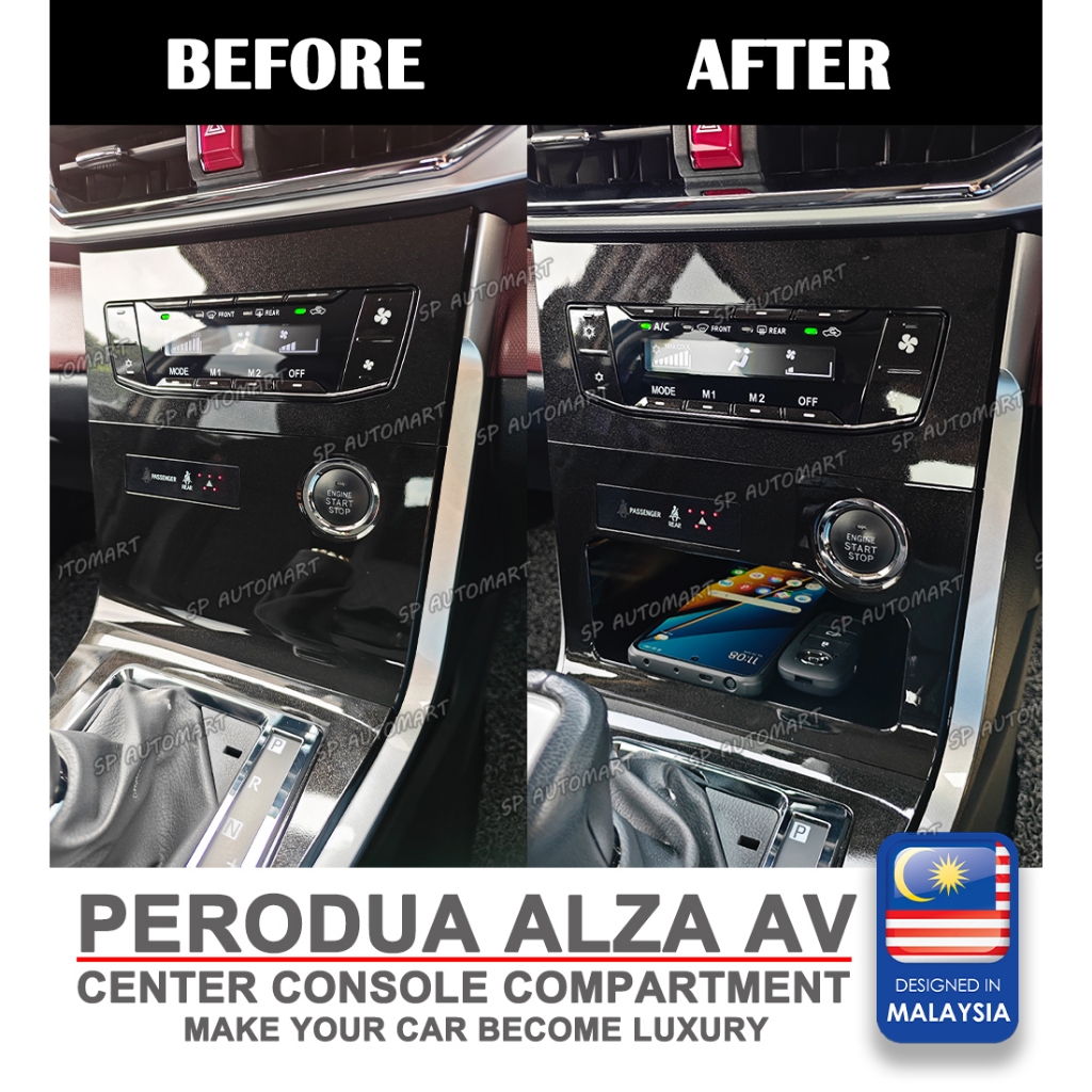 2022-2026 Perodua Alza AV Center Console Compartment | Shopee Philippines