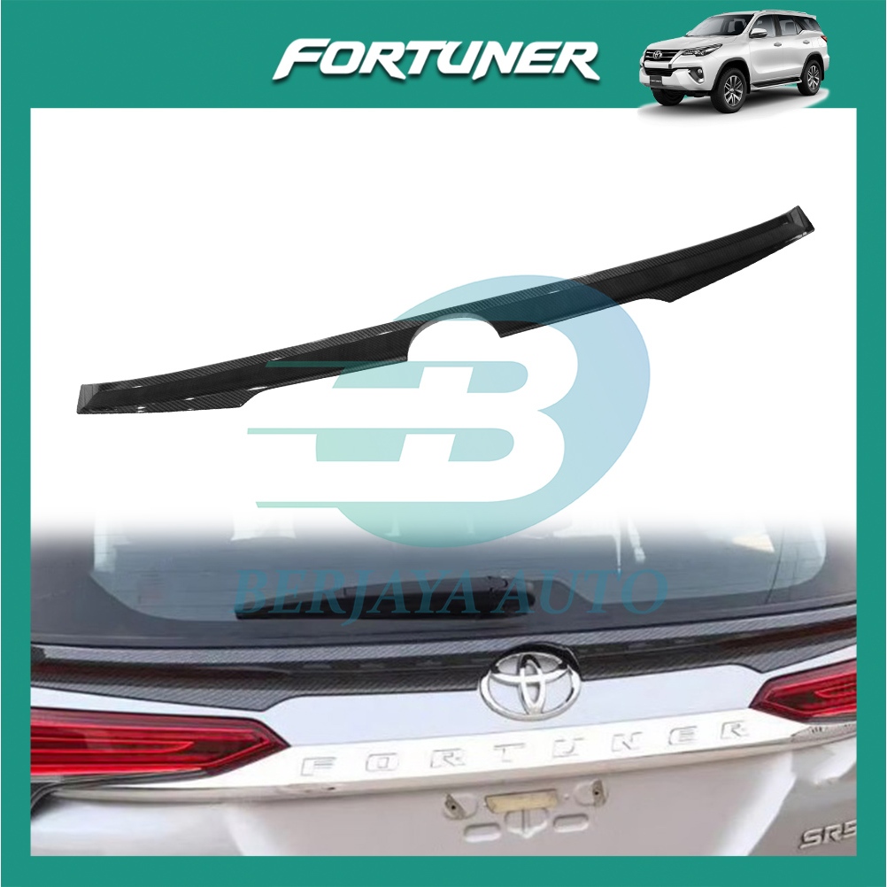 Toyota Fortuner AN150 Spoiler Carbon Fiber ABS Rear Wing Lip Spoiler ...