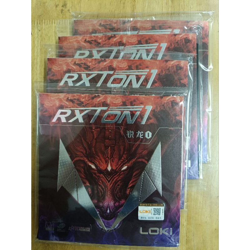Table tennis rubber LOKI RXTON 1, 2.1mm MAX/ red and black | Shopee ...