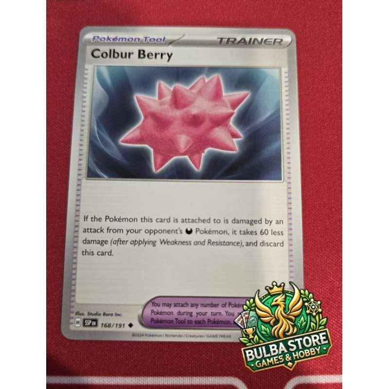 Colbur Berry 168/191 Surging Sparks SV08 Pokémon TCG Card Game Scarlet ...