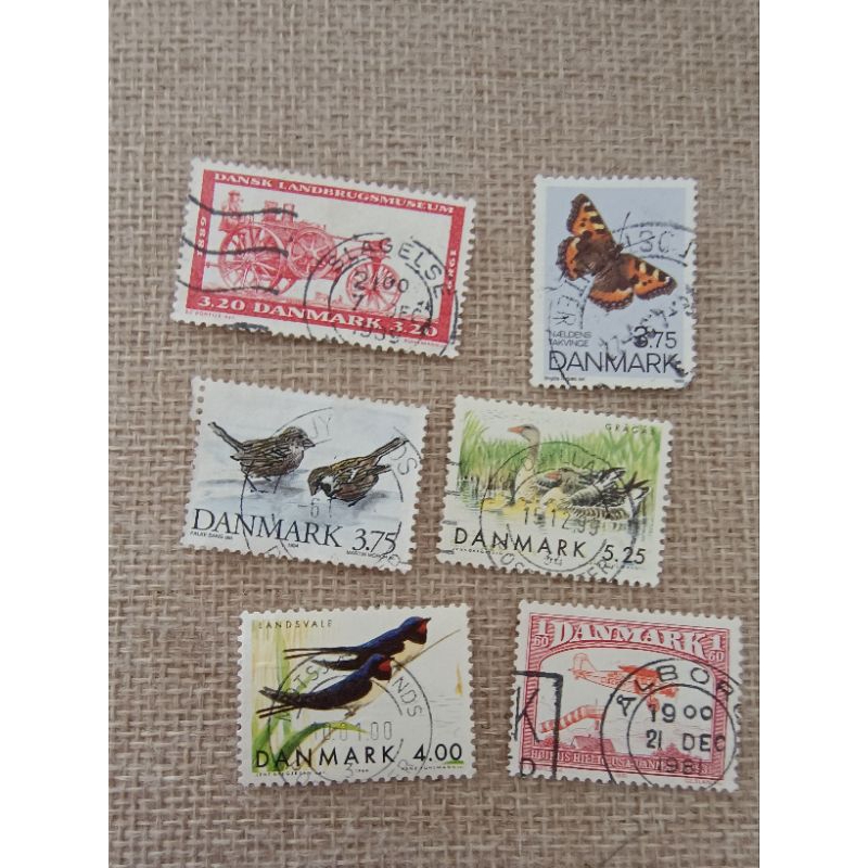 X06 Denmark postage stamps 6 different mixed used | Shopee Philippines