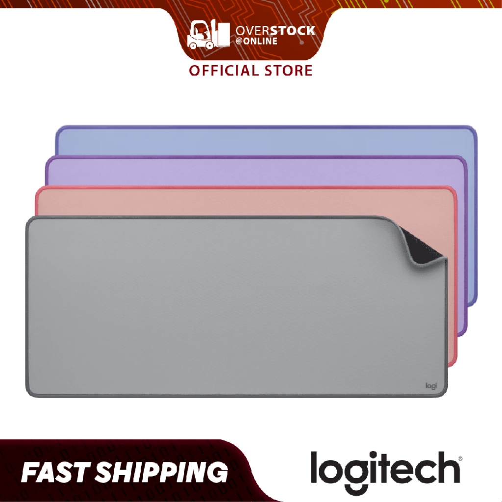 LOGITECH DESK MAT Studio Series Mouse Pad with Anti-Slip, Spill ...