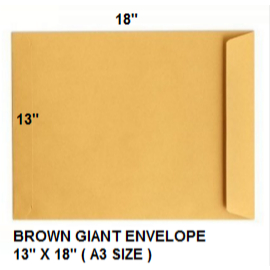 BROWN GIANT ENVELOPE A3 SIZE 13′′ X 18′′ (10s/pack) | Shopee Philippines