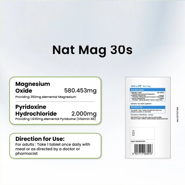 BiO-LiFE Nat Mag 30 tablets | Shopee Philippines