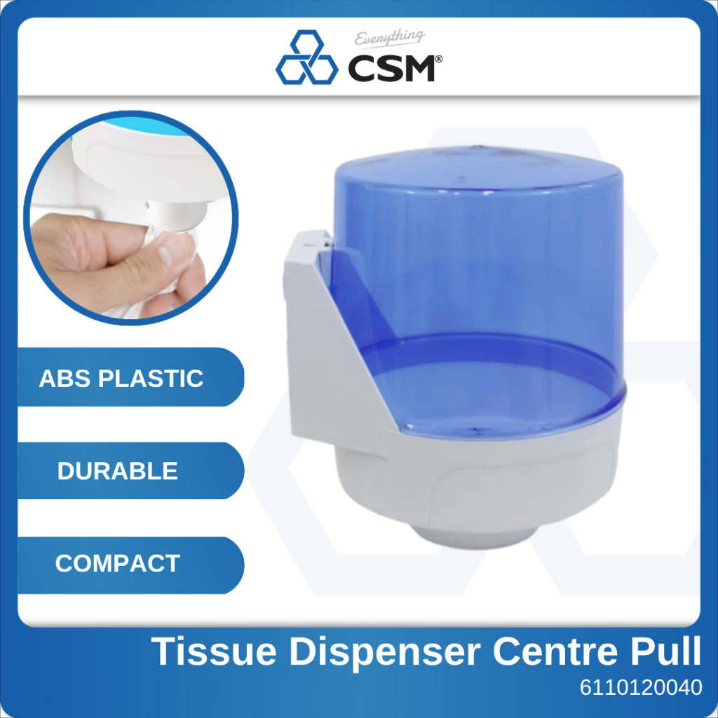 Transparent Blue Centre Pull Tissue Dispenser AZ1300 | Shopee Philippines
