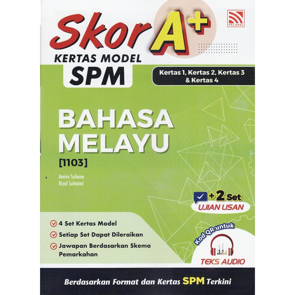EXERCISE BOOK (2025): SCORE A+ SPM MODEL PAPER MALAY LANGUAGE PAPER 1 ...