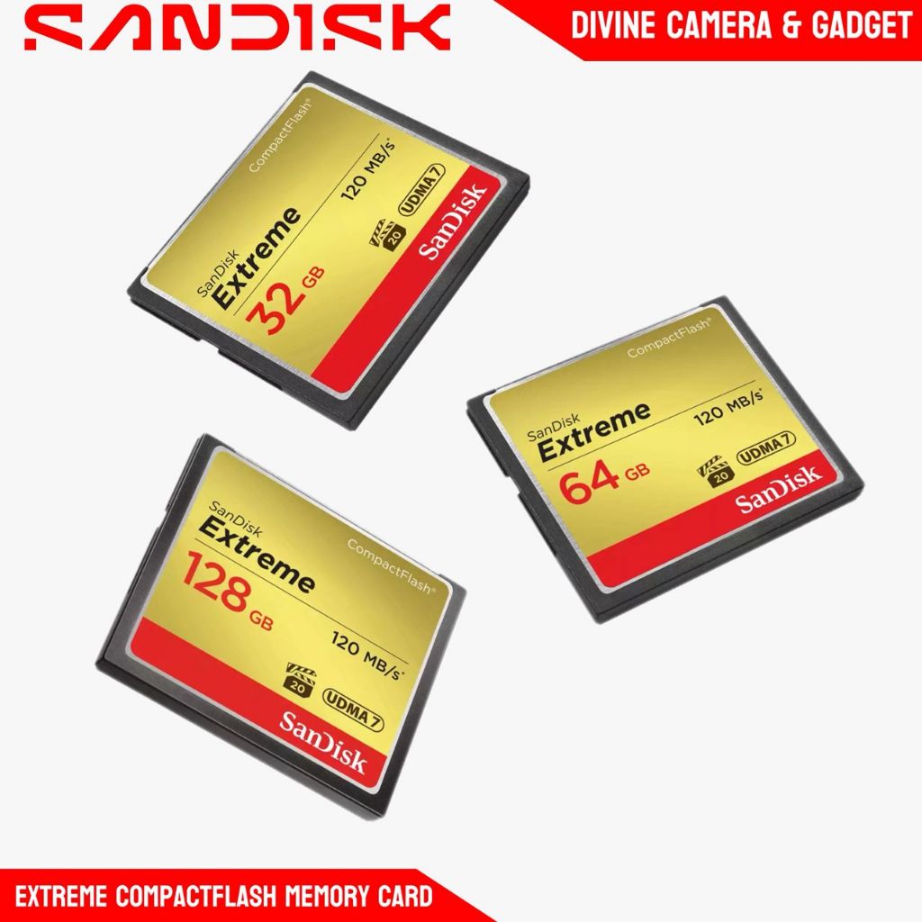 SANDISK Extreme CompactFlash Memory Card 32GB - 128GB | Shopee Philippines