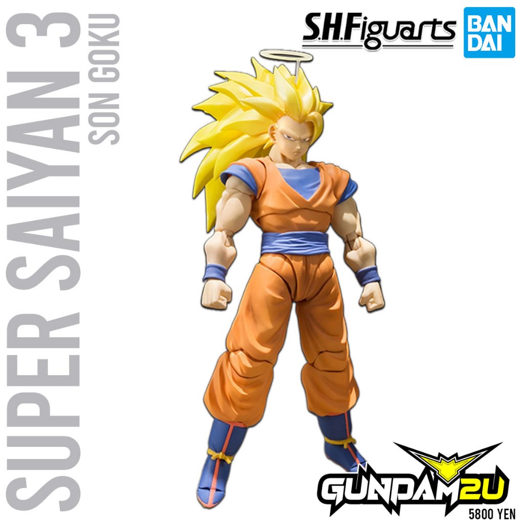 Bandai Shf Super Saiyan Son Goku S H Figuarts Dragonball Z Action Figure Gundam U Shopee