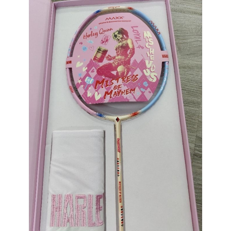 Maxx Joker X Harley Quinn Series racket Limited edition | Shopee ...