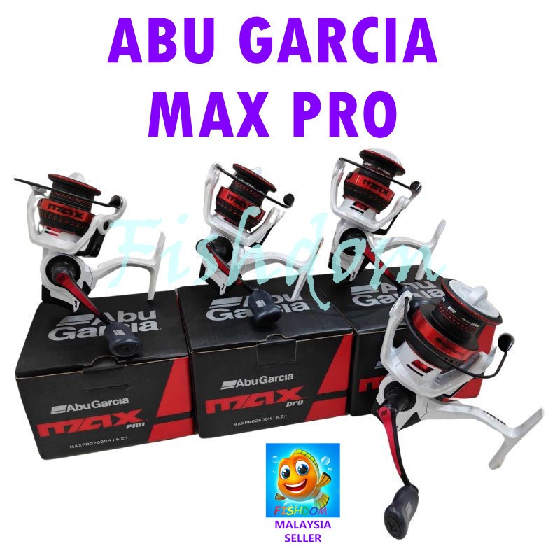 Moulinet De Pêche Abu Garcia 24 Max Pro Spinning - 8 Roulements à Billes - Eau Douce & Salée