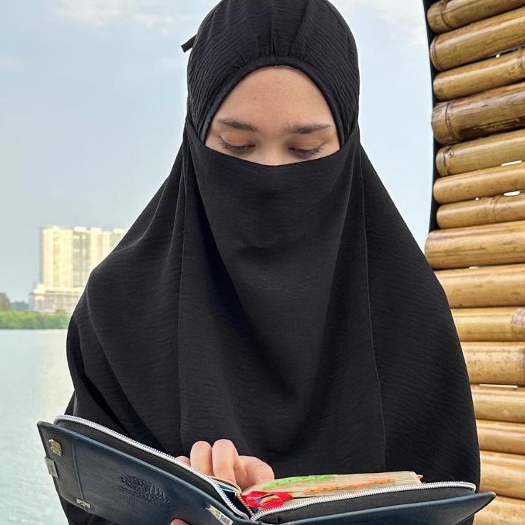 Purdah SAHAJA Purdah Cey Italian Crepe byAriana | Shopee Philippines