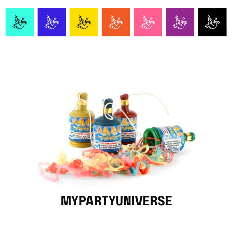 10Pcs MINI CONFETTI POPPER CHAMPAGNE POPPER PARTY POPPER Kid Friendly ...