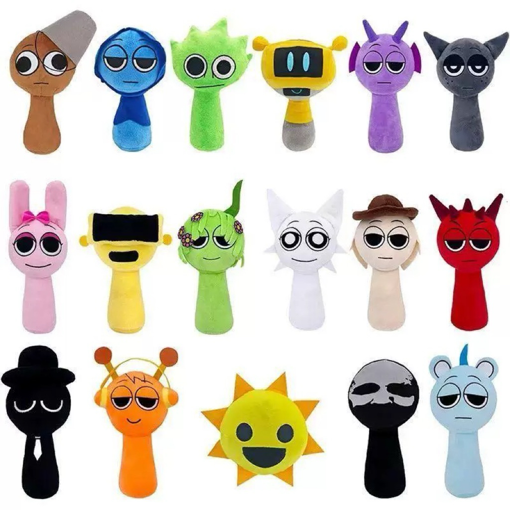 Sprunki Plush Toy Sprunki Incredibox Plush Doll Kids Mainan Mewah ...