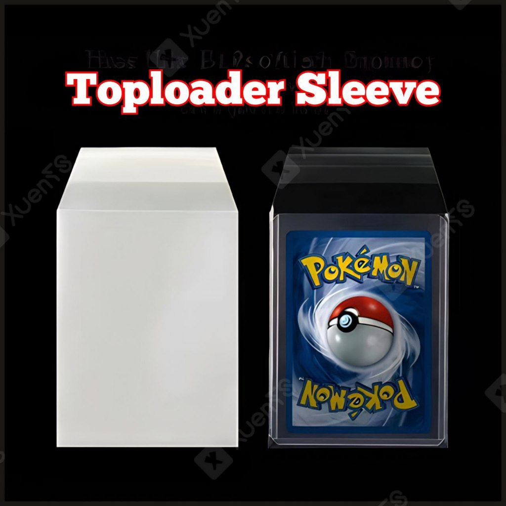 100pcs Toploader Protector Sleeve Resealable Sleeve 10C 硬卡套膜 卡夹膜 ...