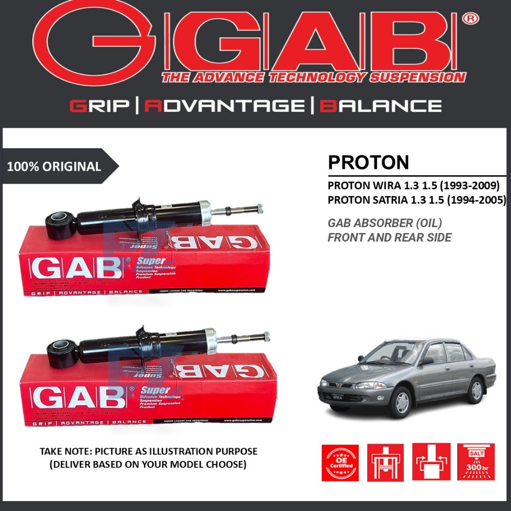 GAB FRONT / REAR ABSORBER OIL - PROTON WIRA 1.3 1.5 (1993-2009 ...