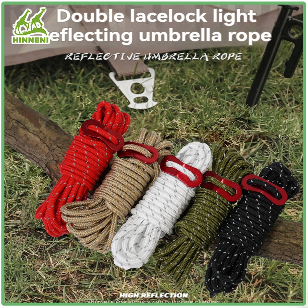 Double Eye Wind 4 Meters Rope Buckle Outdoor Camping Guyline djuster ...