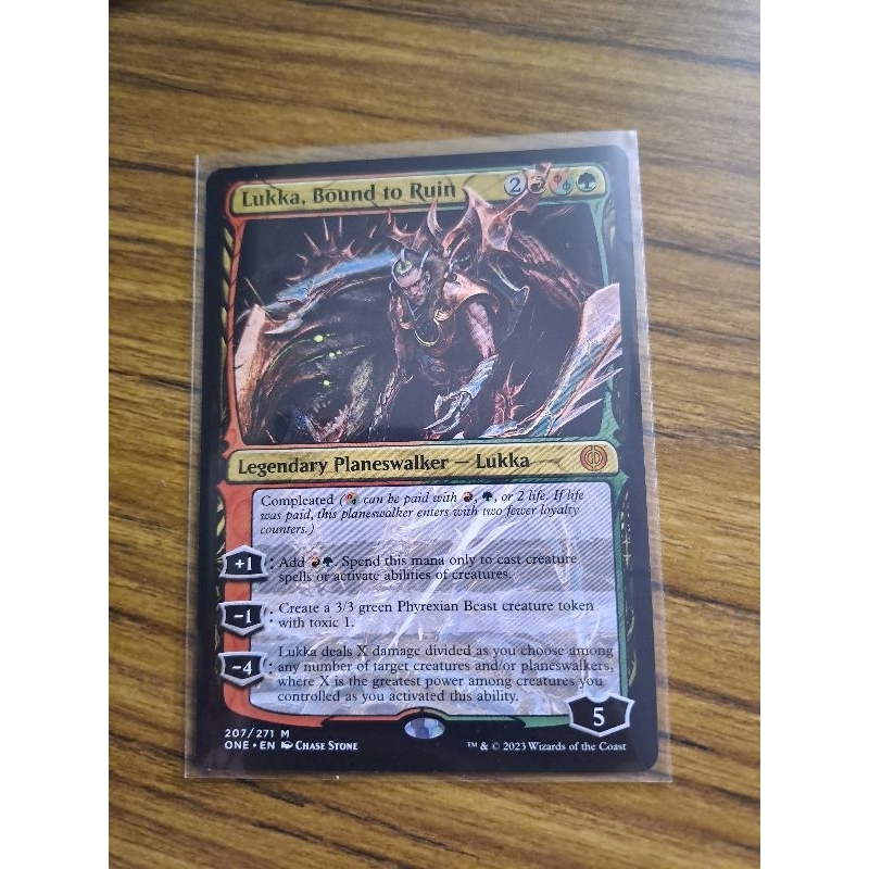 MTG Legendary Planeswalker mythic Lukka Bound to Ruin Shopee Philippines