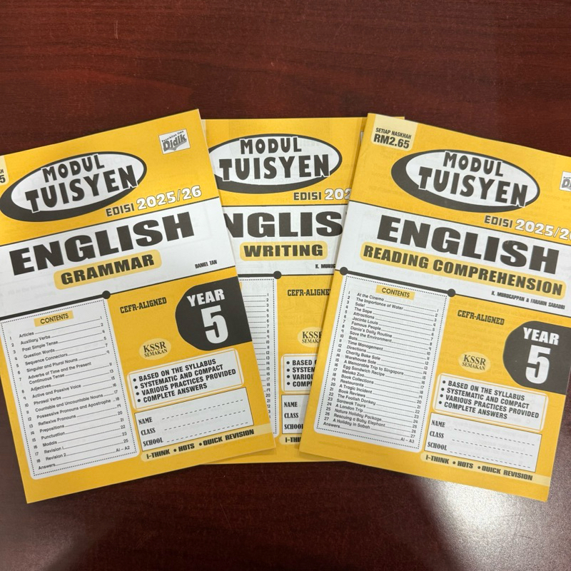 (SK Syllabus) Year 5 Modul Tuisyen English (Reading Comprehension ...
