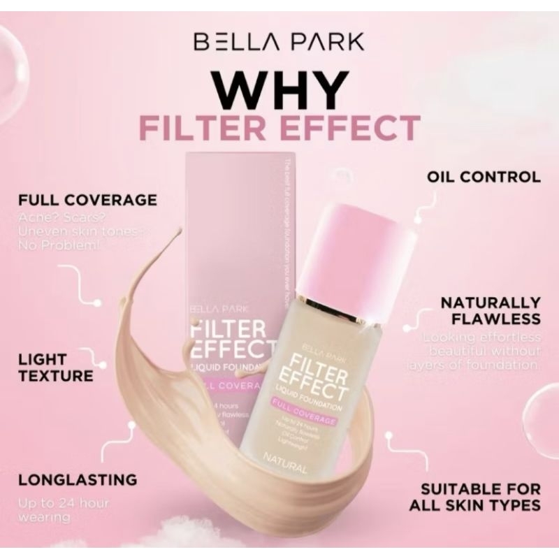 BELLA PARK FILTER EFFECT LIQUID FOUNDATION | Shopee Philippines
