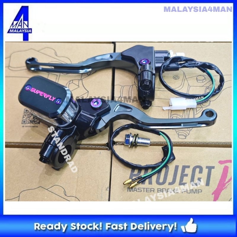 SUPERFLY PROJECT P UNIVERSAL TRANSPARENT MASTER PUMP SET CLUTCH LEVER ...
