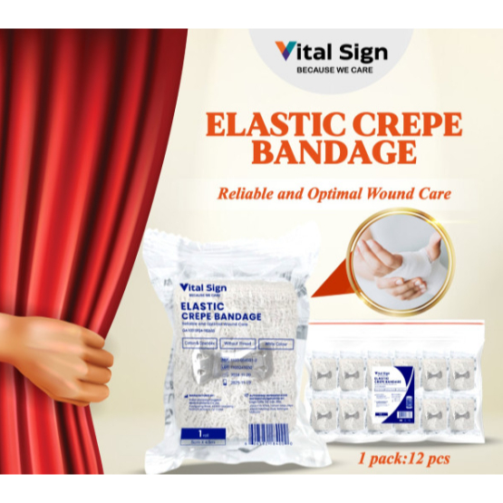 VITAL SIGN ELASTIC CREPE BANDAGE (1Pcs) | Shopee Philippines