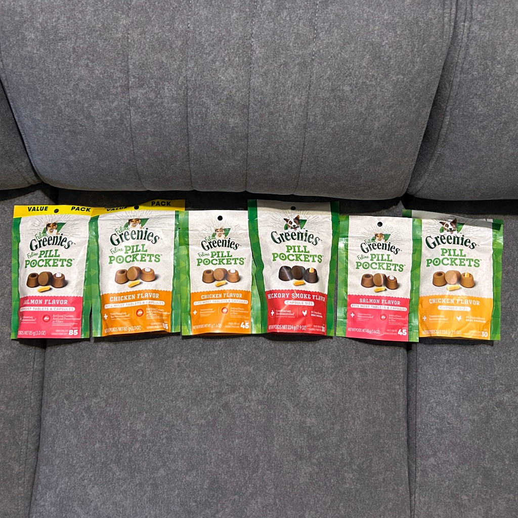 Greenies Pill Pockets for Cats & Dogs No.1 Pill Conceal Treats for Easy ...